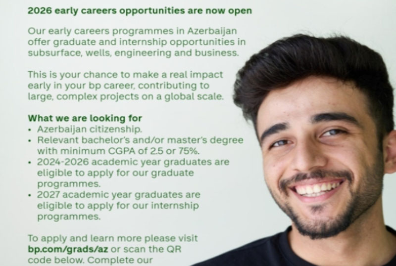 BP şirkəti karyera proqramı elan edir! BP şirkəti karyera proqramı elan edir!