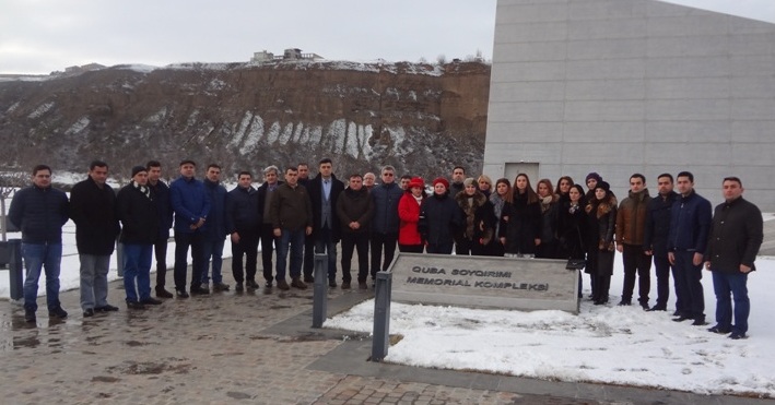 quba11 UNEC əməkdaşları “Quba soyqırımı memorial kompleksi”ni ziyarət edib