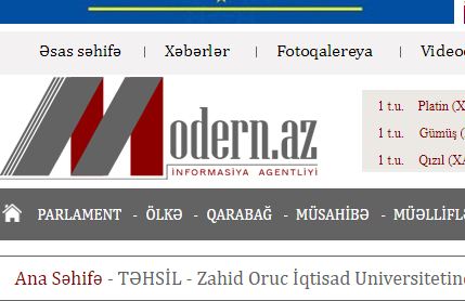 modok Zahid Oruc UNEC-də gördüklərindən yazdı