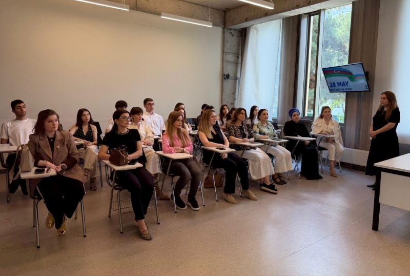 UNEC Dizayn Məktəbində M&uuml;stəqillik G&uuml;n&uuml;nə həsr olunmuş seminar ke&ccedil;irilib