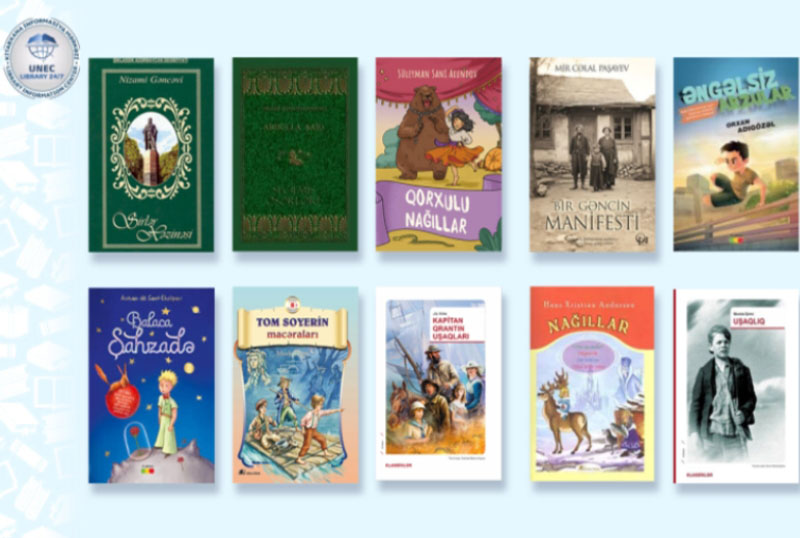 &Ouml;vladlarımıza kitab oxuyaq! - UNEC kitabxana fondundan se&ccedil;mələr