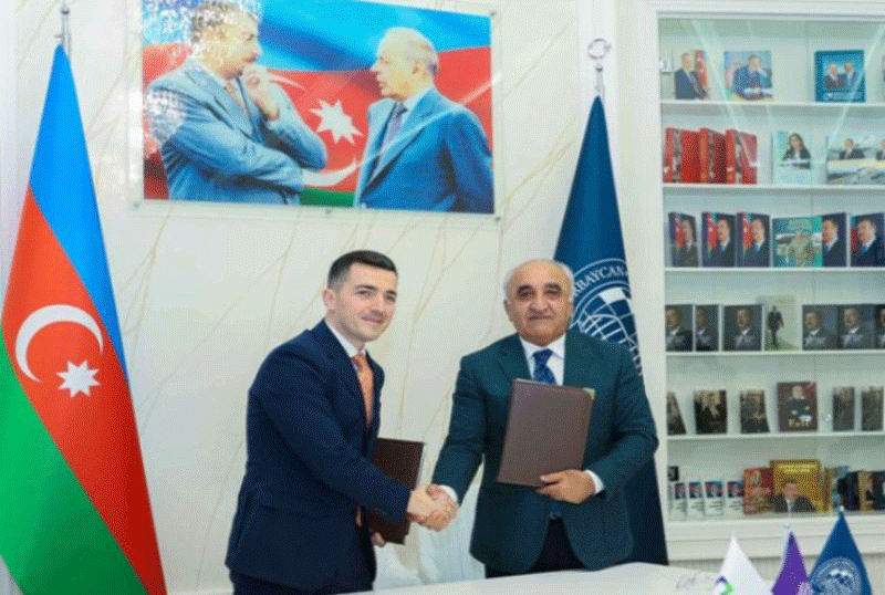 BFB-UNEC_170325 UNEC ilə Bakı Fond Birjası arasında memorandum imzalanıb