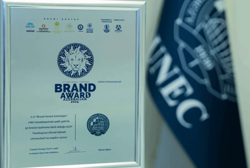 UNEC “Brand Award Azerbaijan” milli müsabiqəsinin qalibi olub