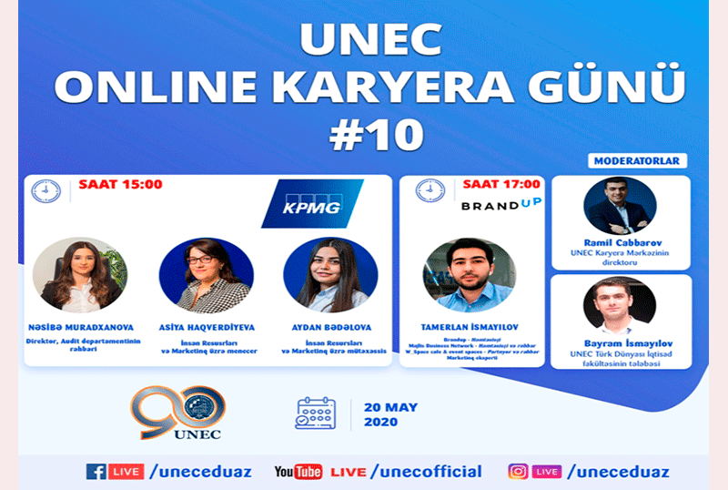 UNEC Online Karyera günü #10 - CANLI YAYIMIN QONAQLARI