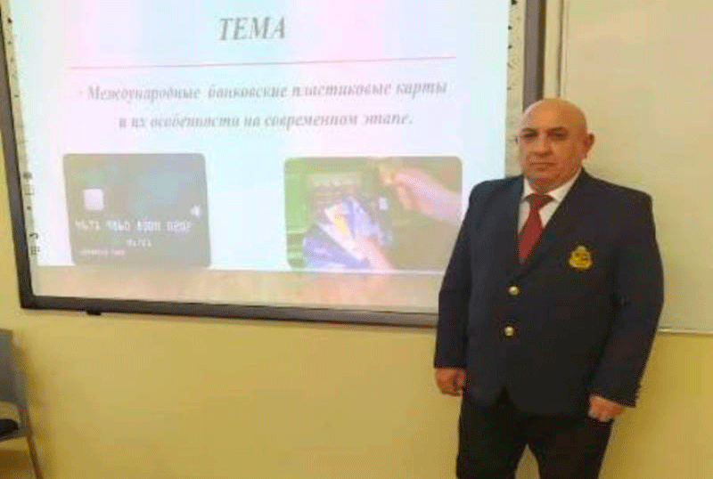 UNEC professoru Belarus universitetində mühazirə deyib