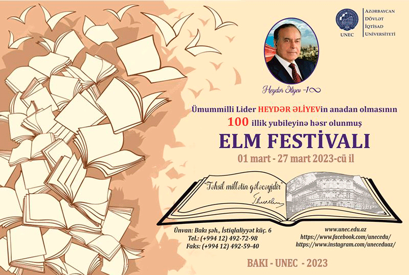 UNEC-də ümummilli liderə həsr olunan Elm festivalı keçiriləcək
