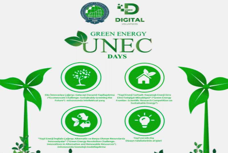 UNEC tələbələrinin yeni layihəsi: “Green Energy UNEC Days”