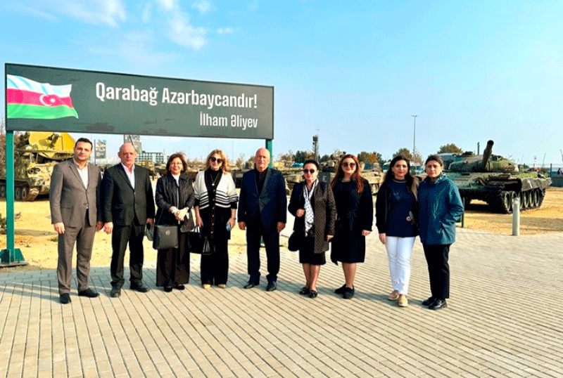 UNEC-in əməkdaşları Hərbi Qənimətlər Parkını ziyarət ediblər