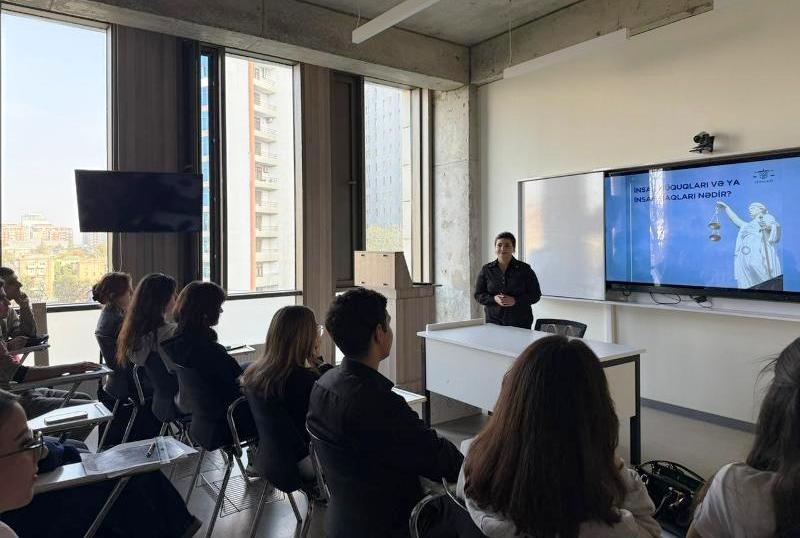 UNEC Dizayn Məktəbində İnsan hüquqları mövzusunda tədbir keçirilib