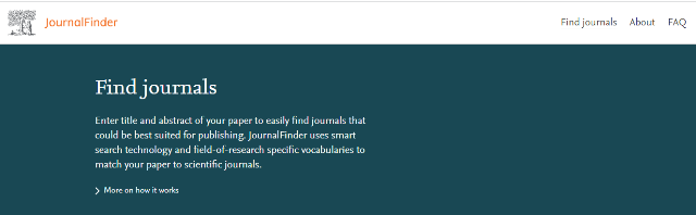 Elsevier Journal Finder- xülasələrə uyğun jurnalların müəyyənləşdirilməsi