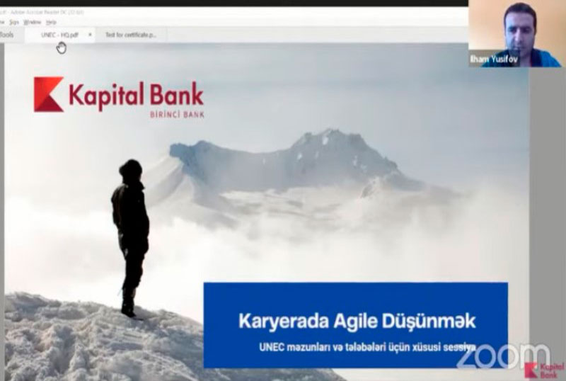 UNEC Karyera Mərkəzi Kapital Bankla birgə Karyera ayına start verdi