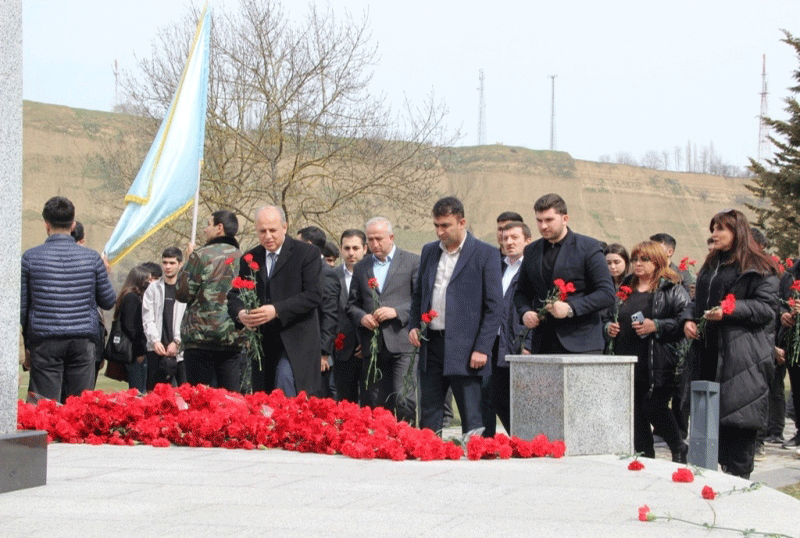 UNEC kollektivi Quba Soyqırımı Memorial Kompleksini ziyarət edib