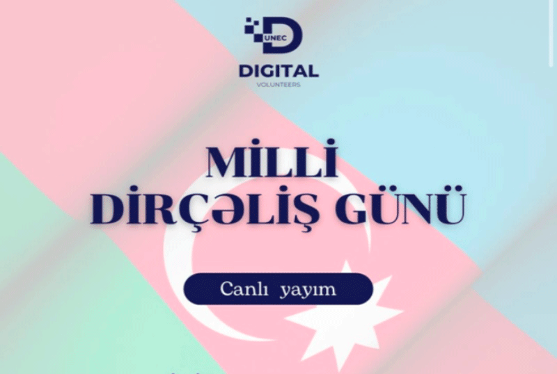 UNEC-in Rəqəmsal Könüllülər Təşkilatında Milli Dirçəliş Günü qeyd olunub