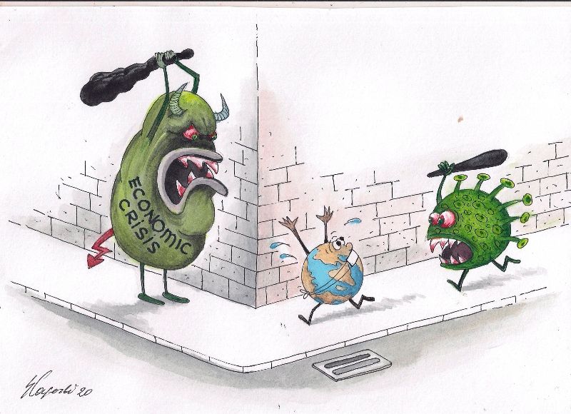 UNEC əməkdaşının koronovirusa həsr etdiyi karikatura dünyanın ən yaxşı TOP 10-da