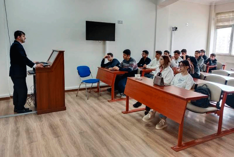 TUDIFAK_tedbir_061124 Özbəkistan universitetinin müəllimi Orhun proqramı çərçivəsində UNEC-də olub