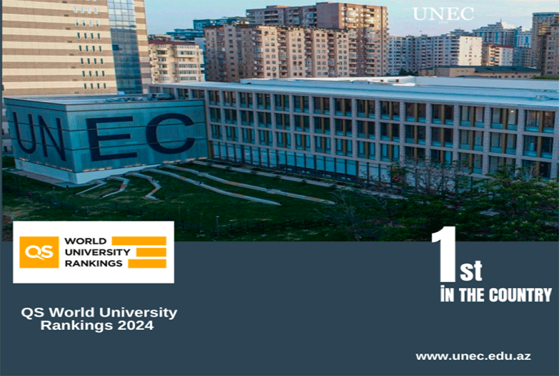 UNEC QS Dünya Universitetlər Reytinqində ölkə birincisi oldu!
