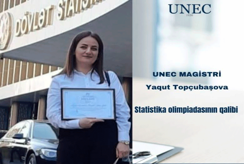 UNEC-in magistri respublika üzrə “Statistik olimpiada”nın qalibi olub