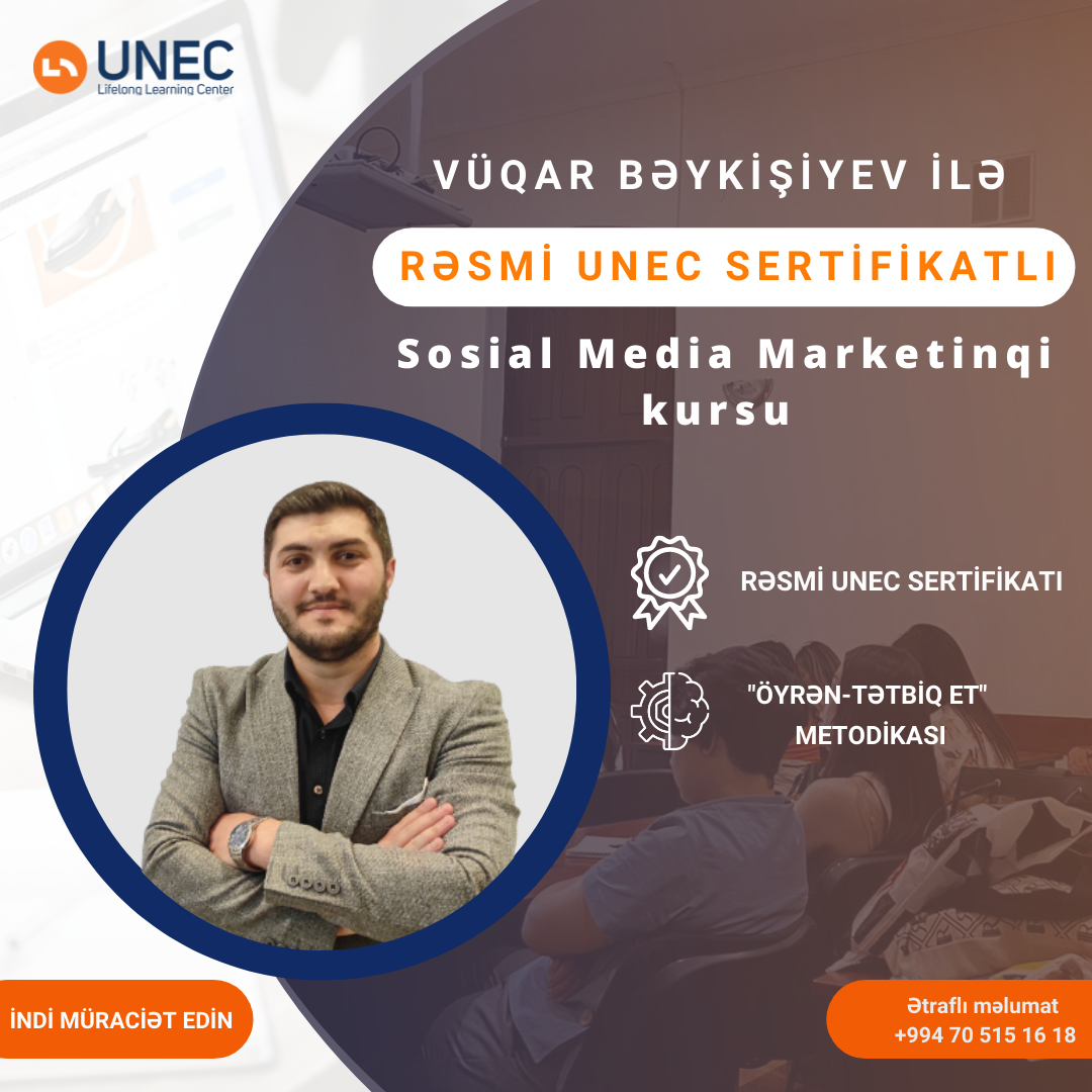 UNEC-də Sosial Media Marketinqi kurslarına qeydiyyat başladı