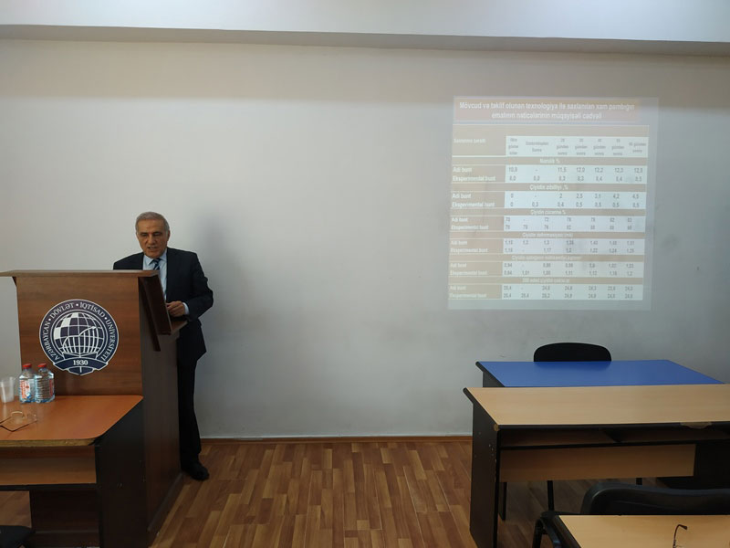 “Texnoloji maşınlar və sahə avadanlıqları” kafedrasında elmi seminar 