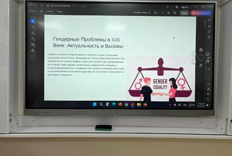 gender-2025-4 UNEC активно интегрируется в глобальное пространство высшего образования  - Kaspiy.az 