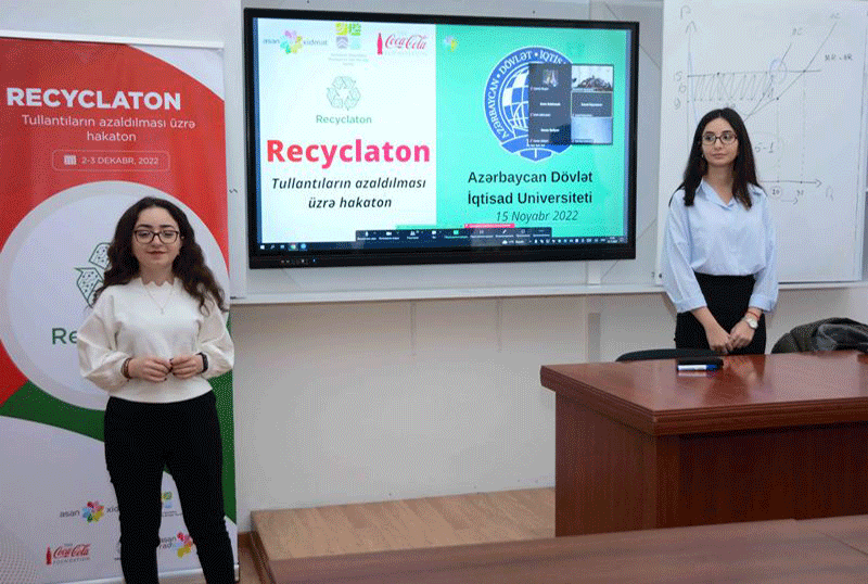 UNEC-də “Recyclaton” hakatonunun təqdimatı keçirilib