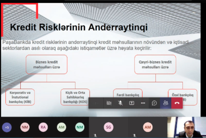 Kredit risklərinin anderraytinqi mövzusunda onlayn seminar