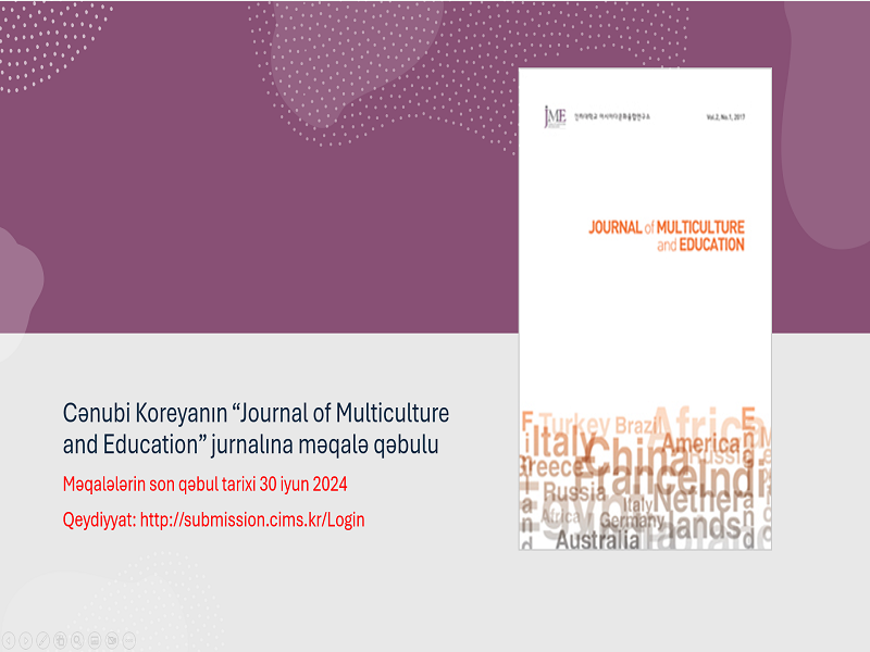 maqala29_esas  “Journal of Multiculture və Education” jurnalına məqalə qəbulu elan edilir