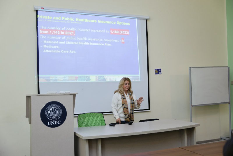 muhazire_191125 Rektor UNEC-də qiyabi təhsil alan tələbələrlə görüşüb