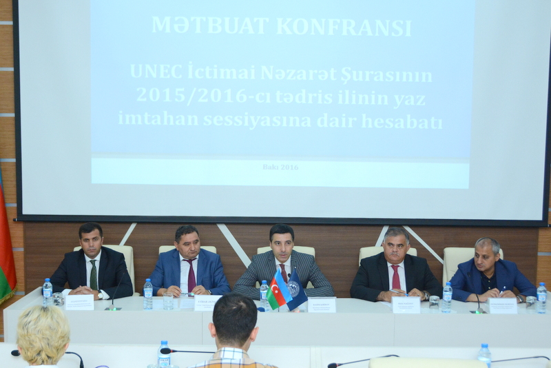 DSC_4781 “UNEC İctimai Nəzarət Şurası” yay imtahan sessiyasının yekunlarına dair hesabatını açıqladı
