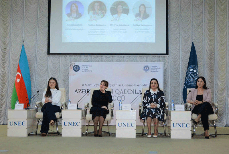 UNEC-də “Azərbaycan Qadınlarının Gücü” adlı tədbir keçirilib