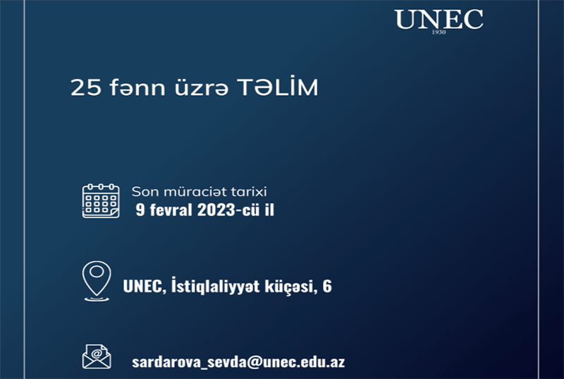 tedris_030223 UNEC-in 5 komandası “Texnofest-2023”ün II mərhələsinə vəsiqə qazanıb
