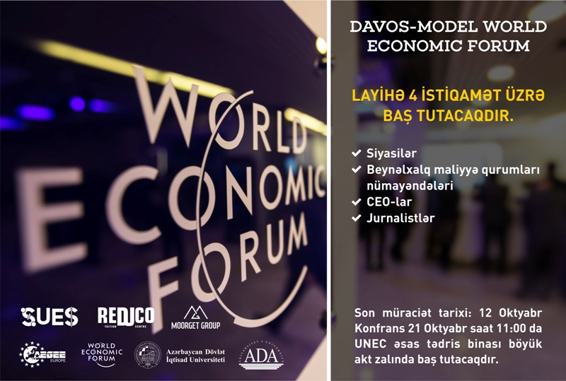 DAVOS “Davos Model UNEC”ə qeydiyyat başlanır